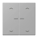 Jung BTLC17102P204 JUNG HOME Taster 2-fach mit Pfeilsymbolen Serie LS gris moyen 