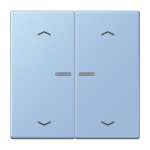 Jung BTLC17102P207 JUNG HOME Taster 2-fach mit Pfeilsymbolen Serie LS outremer moyen 