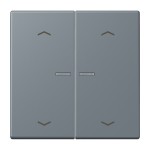 Jung BTLC17102P251 JUNG HOME Taster 2-fach mit Pfeilsymbolen Serie LS gris 59 