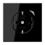 Jung BTLS1521SSW SCHUKO Steckdose 16A 250V Schraubklemmen mit Funktionsanzeige integrierter erhöhter Berührungsschutz SAFETY+ Thermoplast Serie LS schwarz 