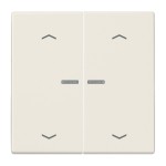 Jung BTLS17102P JUNG HOME Taster 2-fach mit Pfeilsymbolen Duroplast Serie LS cremeweiß 