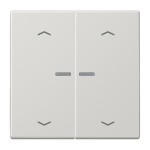Jung BTLS17102PLG JUNG HOME Taster 2-fach mit Pfeilsymbolen Duroplast Serie LS lichtgrau 