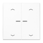 Jung BTLS17102PWW JUNG HOME Taster 2-fach mit Pfeilsymbolen Duroplast Serie LS alpinweiß 