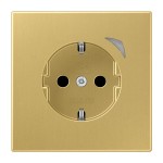 Jung BTME1521SEC-L SCHUKO Steckdose 16A 250V Schraubklemmen mit Funktionsanzeige integrierter erhöhter Berührungsschutz SAFETY+ Thermoplast lackiert Serie LS, 