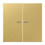 Jung BTME17102C JUNG HOME Taster 2-fach Messing Serie LS Messing classic 