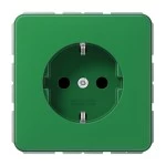 Jung CD1520BFKIGN SCHUKO Steckdose 16A 250V integrierter erhöhter Berührungsschutz SAFETY+ Thermoplast Serie CD grün (für SV) 