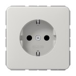 Jung CD1520BFKILG SCHUKO Steckdose 16A 250V integrierter erhöhter Berührungsschutz SAFETY+ Thermoplast Serie CD lichtgrau 