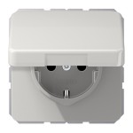 Jung CD1520BFKLLG SCHUKO Steckdose 16A 250V Klappdeckel Thermoplast Serie CD lichtgrau 