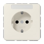Jung CD1520BFNA SCHUKO Steckdose 16A 250V mit Schriftfeld Thermoplast Serie CD cremeweiß 