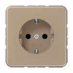 Jung CD1520KIGB SCHUKO Steckdose 16A 250V integrierter erhöhter Berührungsschutz SAFETY+ Aluminium eloxiert Serie CD gold-bronze 