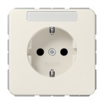 Jung CD1520NA SCHUKO Steckdose 16A 250V mit Schriftfeld Duroplast Serie CD cremeweiß 