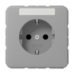 Jung CD1520NAGR SCHUKO Steckdose 16A 250V mit Schriftfeld Duroplast Serie CD grau 