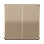 Jung CD1702GB LB-Management Taster 2-fach Aluminium eloxiert Serie CD gold-bronze 