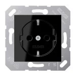 Jung CD5120BFSW SCHUKO Steckdose 16A 250V Thermoplast 50x50mm schwarz 