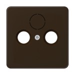 Jung CD561SATBR Abdeckung für Universal-Sat/BK-Dosen Thermoplast Serie CD braun 