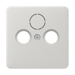 Jung CD561SATLG Abdeckung für Universal-Sat/BK-Dosen Thermoplast Serie CD lichtgrau 