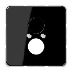 Jung CD562SW Abdeckung für 2 Rundsteckverbinder bis 18,5mm Ø Duroplast Serie CD schwarz 