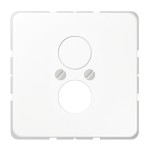 Jung CD562WW Abdeckung für 2 Rundsteckverbinder bis 18,5mm Ø Duroplast Serie CD alpinweiß 