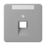 Jung CD569-1NAUAGR Abdeckung für IAE/UAE-Anschlussdosen 1x8-polig mit Schriftfeld Thermoplast Serie CD grau 