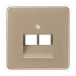 Jung CD569-2UAGB Abdeckung für IAE/UAE-Anschlussdosen 2x8-polig Aluminium eloxiert Serie CD gold-bronze 