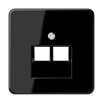 Jung CD569-2UASW Abdeckung für IAE/UAE-Anschlussdosen 2x8-polig Thermoplast Serie CD schwarz 