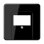 Jung CD569TSW Abdeckung für TAE-Anschlussdosen Thermoplast Serie CD schwarz 