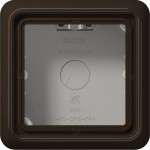 Jung CD581ABR Aufputz-Kappe 1-fach Serie CD braun 