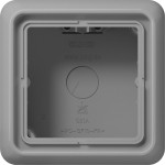 Jung CD581AGR Aufputz-Kappe 1-fach Serie CD grau 