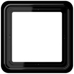 Jung CD581SW Rahmen 1-fach senkrechte und waagerechte Montage Duroplast CD 500 schwarz 