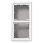Jung CD582AWW Aufputz-Kappe 2-fach Serie CD alpinweiß 