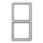 Jung CD582LG Rahmen 2-fach senkrechte und waagerechte Montage Duroplast CD 500 lichtgrau 