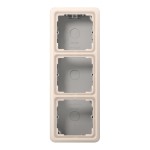 Jung CD583AW Aufputz-Kappe 3-fach Serie CD cremeweiß 