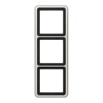 Jung CD583PT Rahmen 3-fach senkrechte und waagerechte Montage Aluminium eloxiert CD 500 platin 