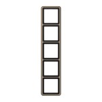 Jung CD585GB Rahmen 5-fach senkrechte und waagerechte Montage Aluminium eloxiert CD 500 gold-bronze 