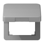 Jung CD590BFKLGR Klappdeckel mit Rückstellfeder Thermoplast Serie CD grau 