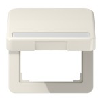 Jung CD590BFNAKL Klappdeckel mit Rückstellfeder mit Schriftfeld Thermoplast Serie CD cremeweiß 