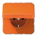 Jung CD590KLO Klappdeckel Thermoplast Serie CD orange (für ZSV) 
