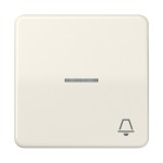 Jung CD590KO5K Wippe 1-fach mit Lichtleiter Symbol Klingel Duroplast Serie CD cremeweiß 