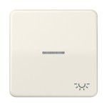 Jung CD590KO5L Wippe 1-fach mit Lichtleiter Symbol Licht Duroplast Serie CD cremeweiß 
