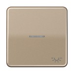 Jung CD590KO5LGB Wippe 1-fach mit Lichtleiter Symbol Licht Aluminium eloxiert Serie CD gold-bronze 