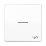 Jung CD590KO5LWW Wippe 1-fach mit Lichtleiter Symbol Licht Duroplast Serie CD alpinweiß 