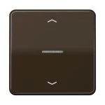 Jung CD590KO5PBR Wippe 1-fach mit Lichtleiter mit Pfeilsymbolen Duroplast Serie CD braun 