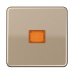 Jung CD590KOGB Wippe 1-fach mit Kalotte Aluminium eloxiert Serie CD gold-bronze 