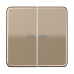 Jung CD595KO5GB Wippe 2-fach mit Lichtleiter Aluminium eloxiert Serie CD gold-bronze 