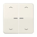 Jung CD595KO5MP Wippe 2-fach mit Lichtleiter mit 4 Pfeilsymbolen Duroplast Serie CD cremeweiß 