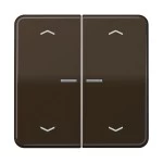 Jung CD595KO5MPBR Wippe 2-fach mit Lichtleiter mit 4 Pfeilsymbolen Duroplast Serie CD braun 