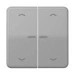 Jung CD595KO5MPGR Wippe 2-fach mit Lichtleiter mit 4 Pfeilsymbolen Duroplast Serie CD grau 