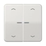 Jung CD595KO5MPLG Wippe 2-fach mit Lichtleiter mit 4 Pfeilsymbolen Duroplast Serie CD lichtgrau 