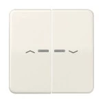 Jung CD595KO5P Wippe 2-fach mit Lichtleiter mit Pfeilsymbolen Duroplast Serie CD cremeweiß 