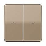 Jung CD595PGB Wippe 2-fach mit Pfeilsymbolen Aluminium eloxiert Serie CD gold-bronze 